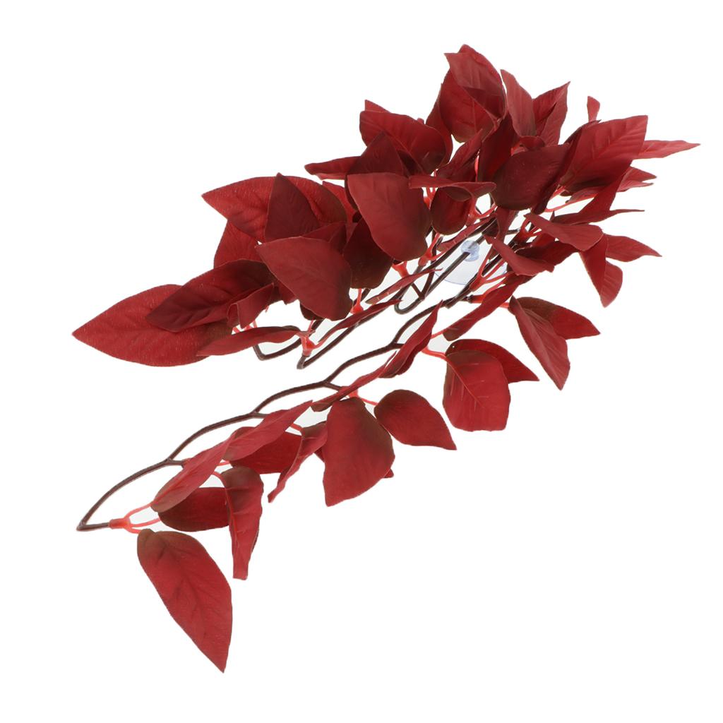 2 Pieces Vivid Fake Crane Plants Aquarium Tank Planting Reptile