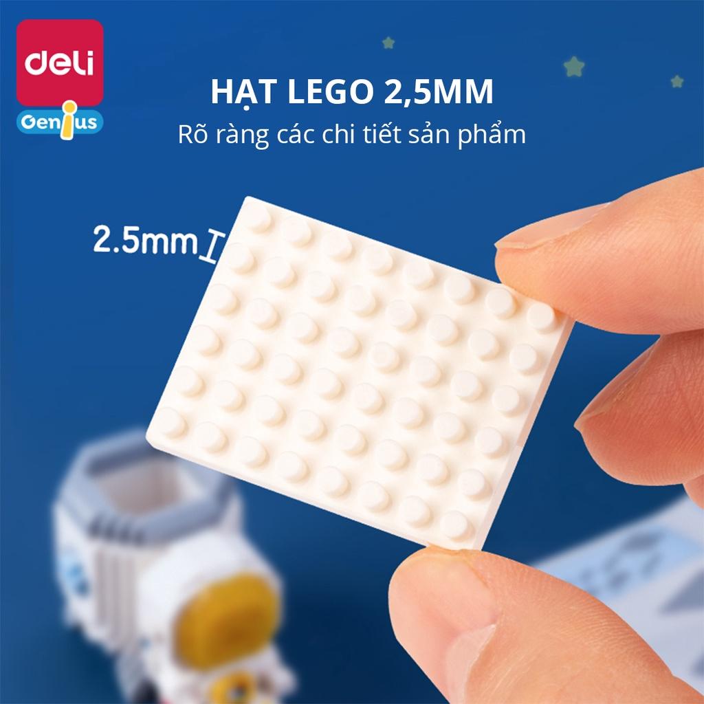 Bộ Đồ Chơi Lắp Ghép Xếp Hình Phi Hành Gia Có Đèn LED Deli - Đa Năng Làm Ống Cắm Bút Chân Đỡ Bút - Đồ Chơi Trí Tuệ Phát Triển Tư Duy, Trang Trí Góc Học Tập - 74602