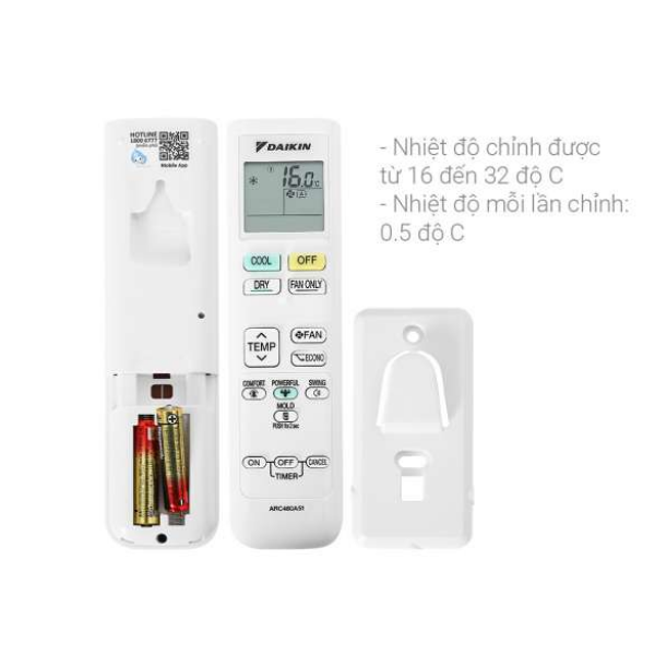 Điều Hòa - Máy Lạnh 1 Chiều Daikin Inverter 9000BTU FTKA25VAVMV - Giao toàn quốc - Hàng chính hãng