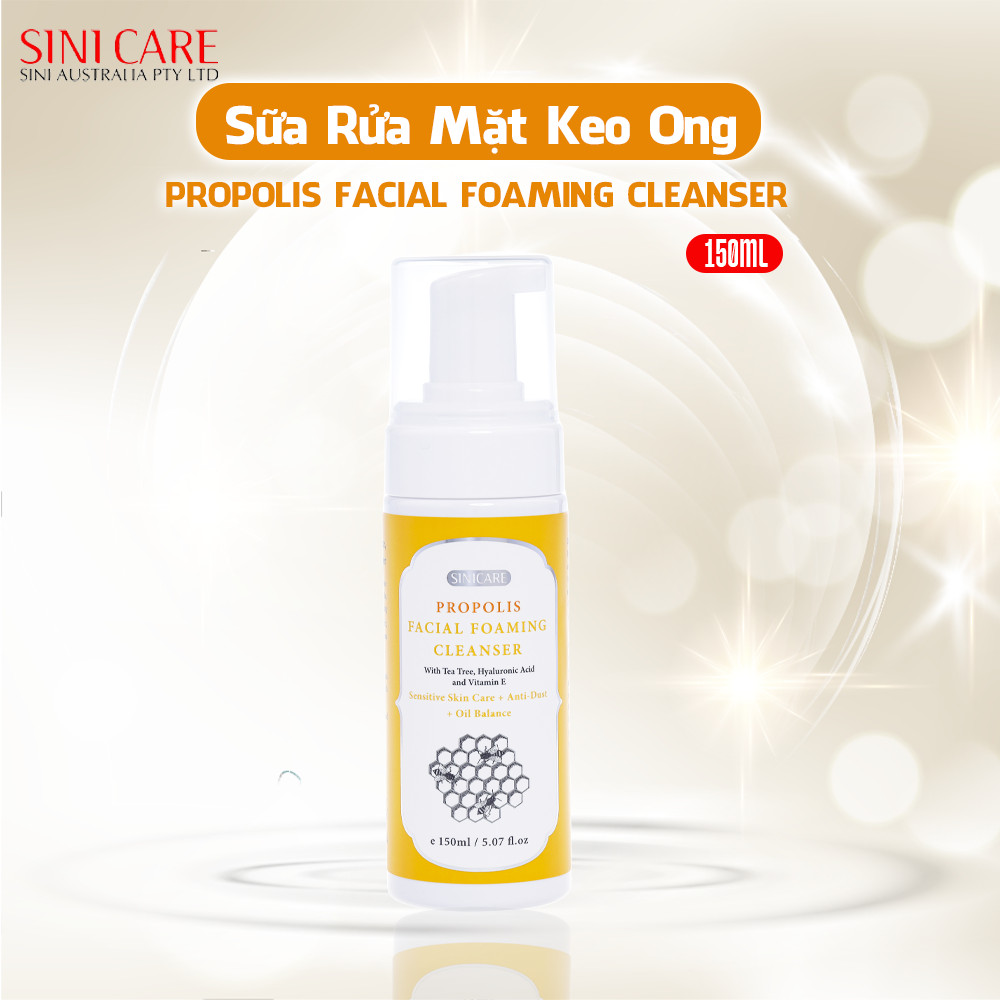 Sữa rửa mặt keo ong Sinicare Propolis Facial Foaming Cleanser 150ml
