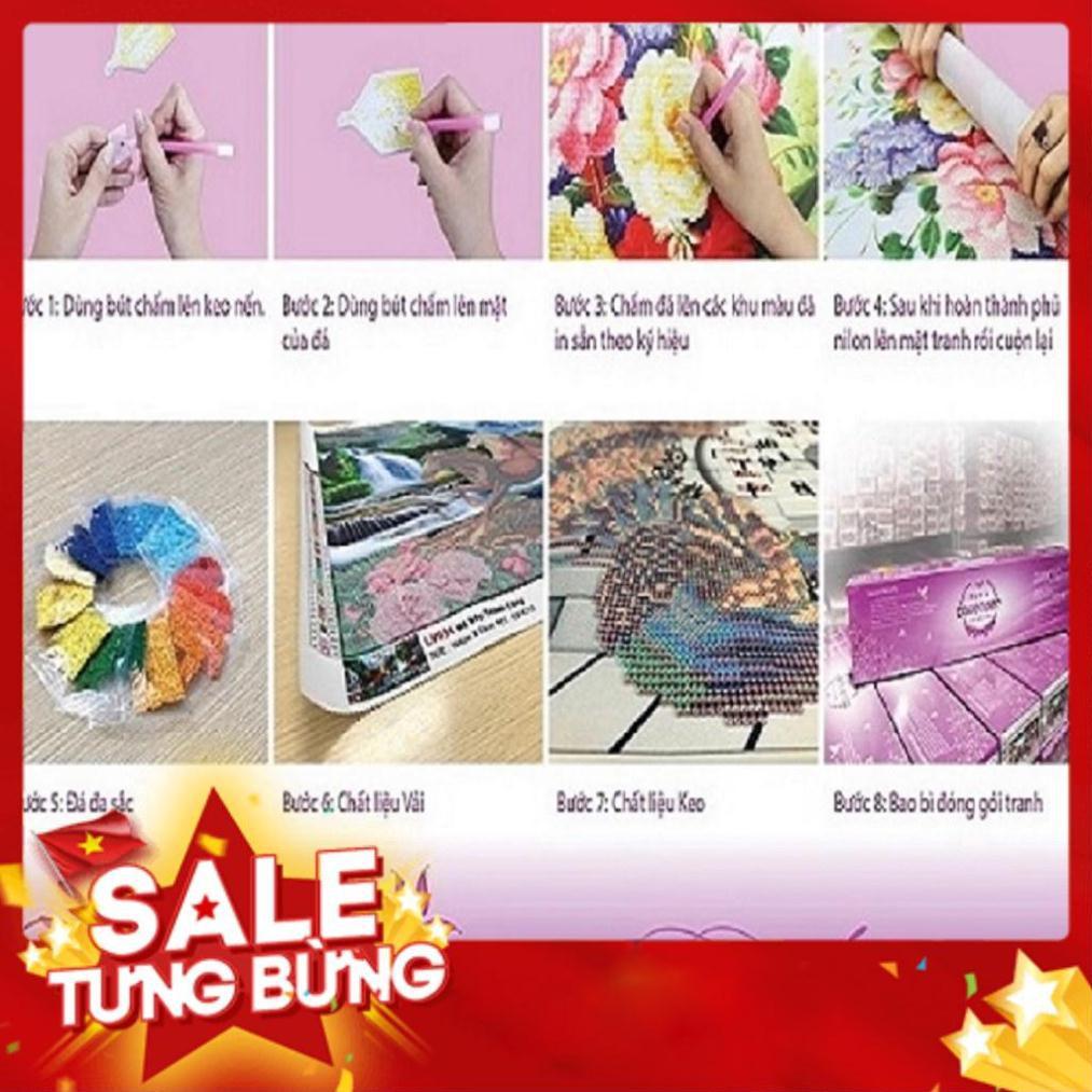 TRANH ĐÍNH ĐÁ VẠN LÝ TRƯỜNG THÀNH TRANH CHƯA ĐÍNH LAVENDER