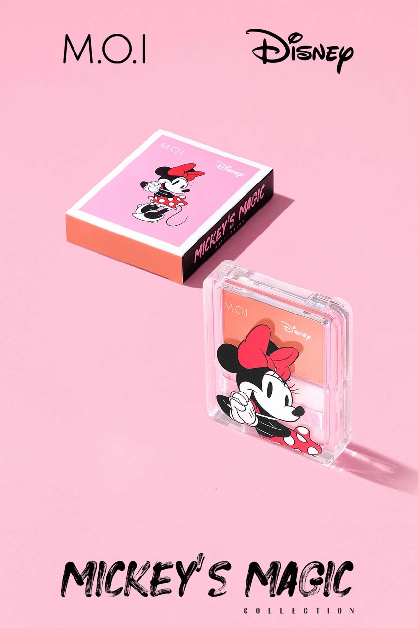 Phấn Má Hồng M.O.I Hồ Ngọc Hà Siêu Mịn Glowing Cheeks Hàn Quốc 3 Màu Siêu HOT M.O.I và Disney Hình Chuột Mickey