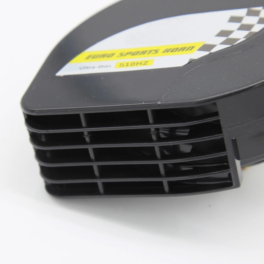 1 Pair Black 12V Loud Car Truck 110DB Dual-  Snail Electric Air