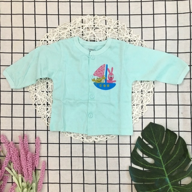 Set 4 Áo Sơ Sinh Màu Cho Bé