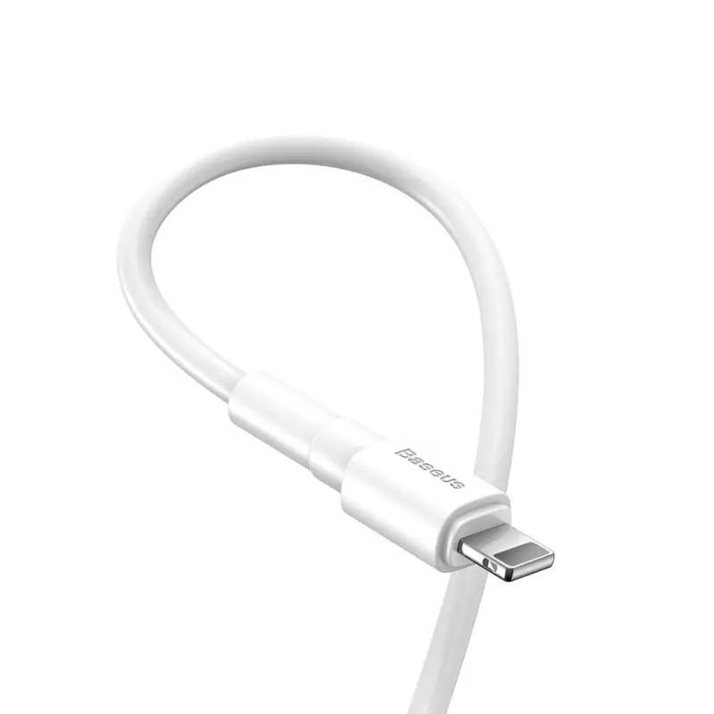 Hình ảnh Cáp sạc LN Baseus CALSW-02 dành cho Iphone/Ipad dài 1m max 2.4A (trắng) - Hàng Chính Hãng