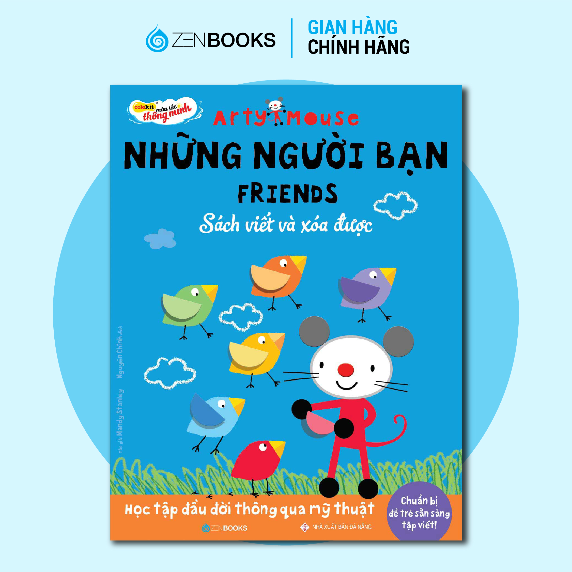 Arty Mouse - Những Người Bạn (Sách Viết Và Xóa Được)(Học Tập Đầu Đời Thông Qua Mỹ Thuật)