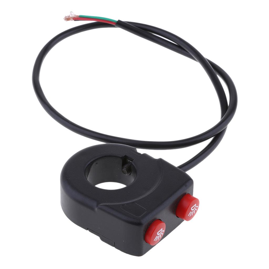 7/8'' 22mm Motorcycle Handlebar On Off Button Headlight Fog Light Switch