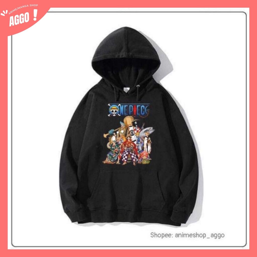 Áo Hoodie Dài Tay In Hình One Piece - Luffy Mũ Rơm Cực HOT