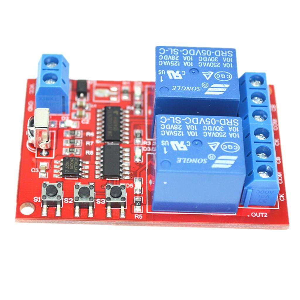 Self-lock Interlocked Infrared Relay Module Switch System 5V 2 Channel
