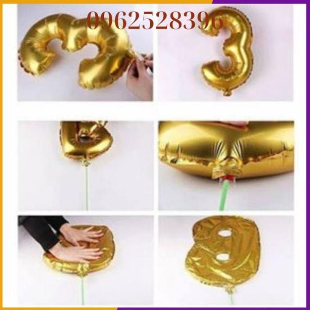 Bóng chữ lẻ ghép thành tên cái size 40cm