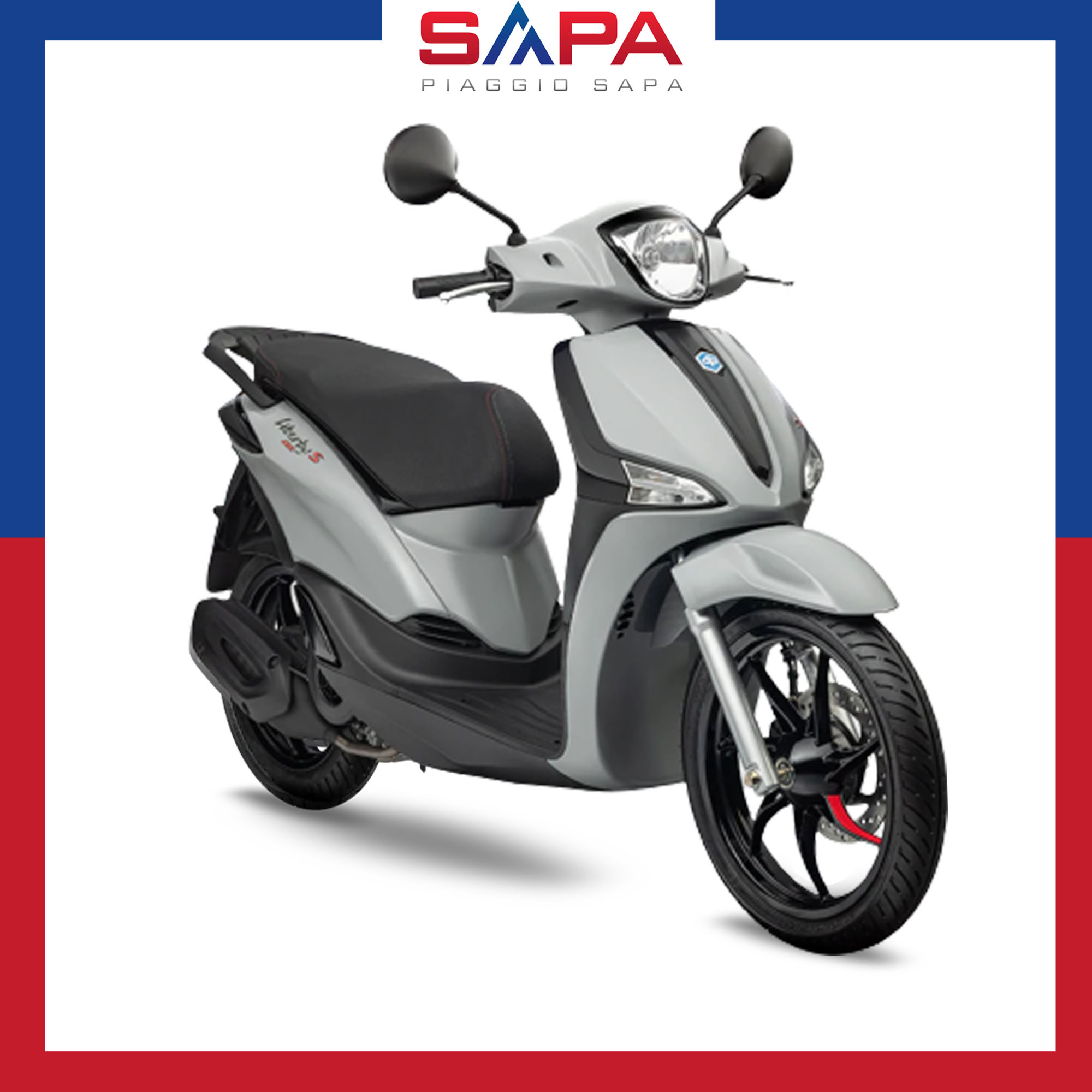 Xe Máy Piaggio Liberty S Black Series 125 Màu Xám