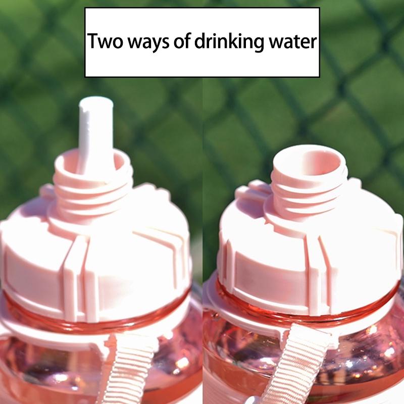 1.5L/2L Water Bottle Large Capacity BPA Free Bottles Sports Drinking Bottle Outdoor Portable Kettle
