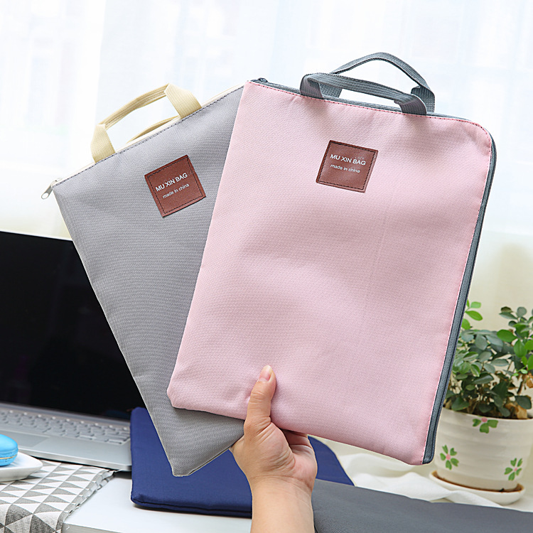 Túi vải đựng tập giấy A4 Mu Xin Bag - Chính hãng (Giao màu ngẫu nhiên)