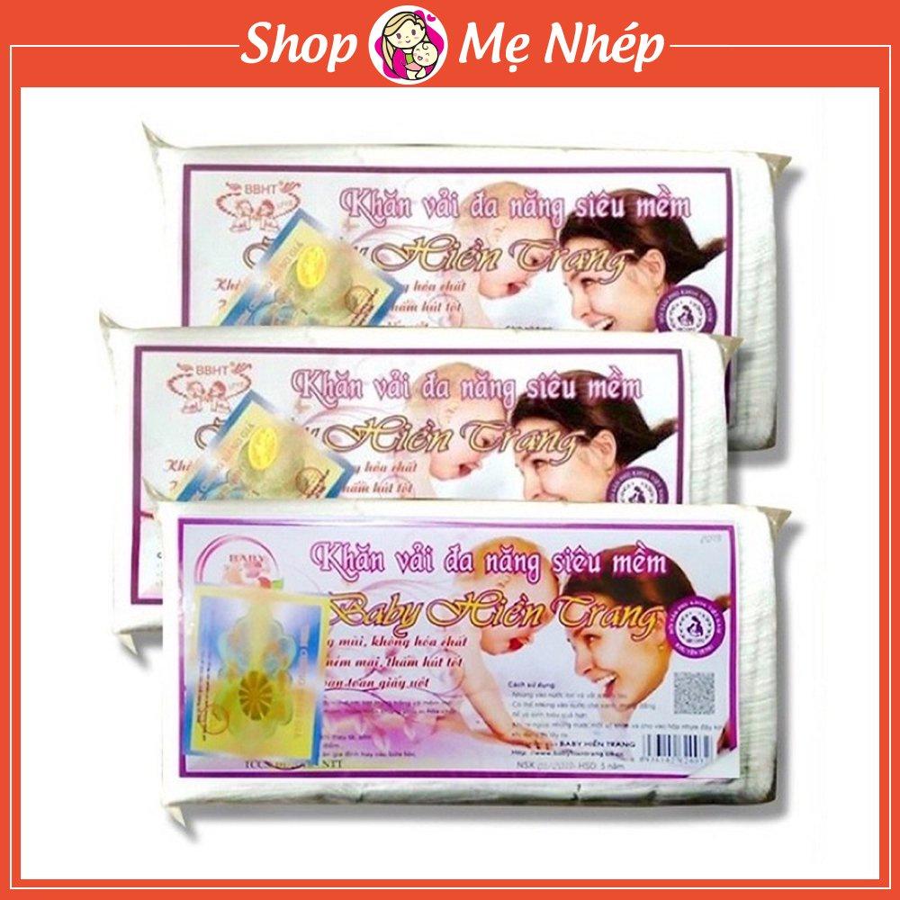 Khăn vải khô đa năng baby Hiền Trang (gói 200g khoảng 160 tờ) - Khăn vải, giấy khô vệ sinh cho bé