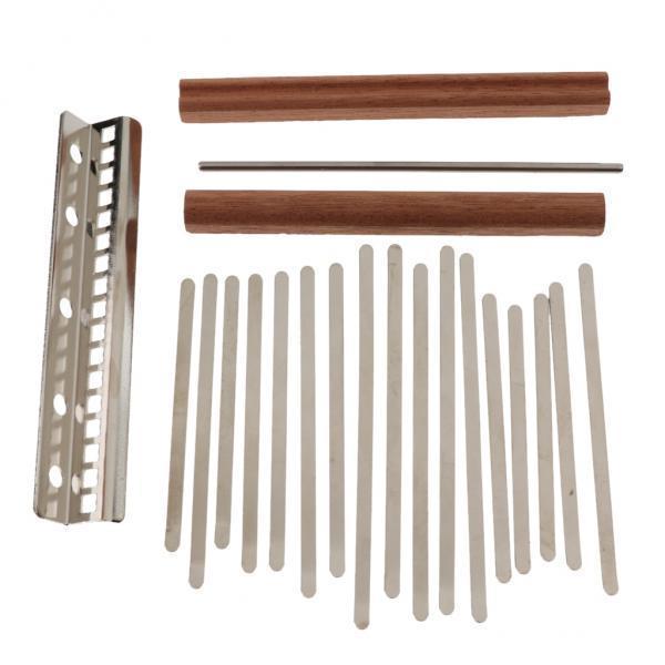 3x 17 Key Kalimba Keys + Thumb Piano Bridge for Musical Instrument DIY Parts