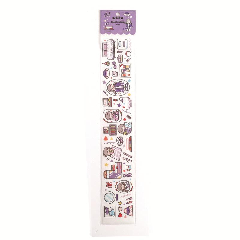 Cuộn Băng Dính Sticker Nhãn Dán Washi Dùng Trang Trí Sổ Lưu Bút ST173