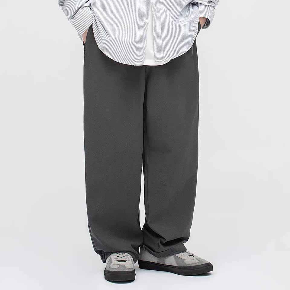 Quần KaKi Nam Nữ Co Giãn Ống Rộng Dáng Công Sở Thiết Kế Lưng Thun Dáng 4 Màu Đen Kem Xám Xanh Rêu - TÂM SHOP