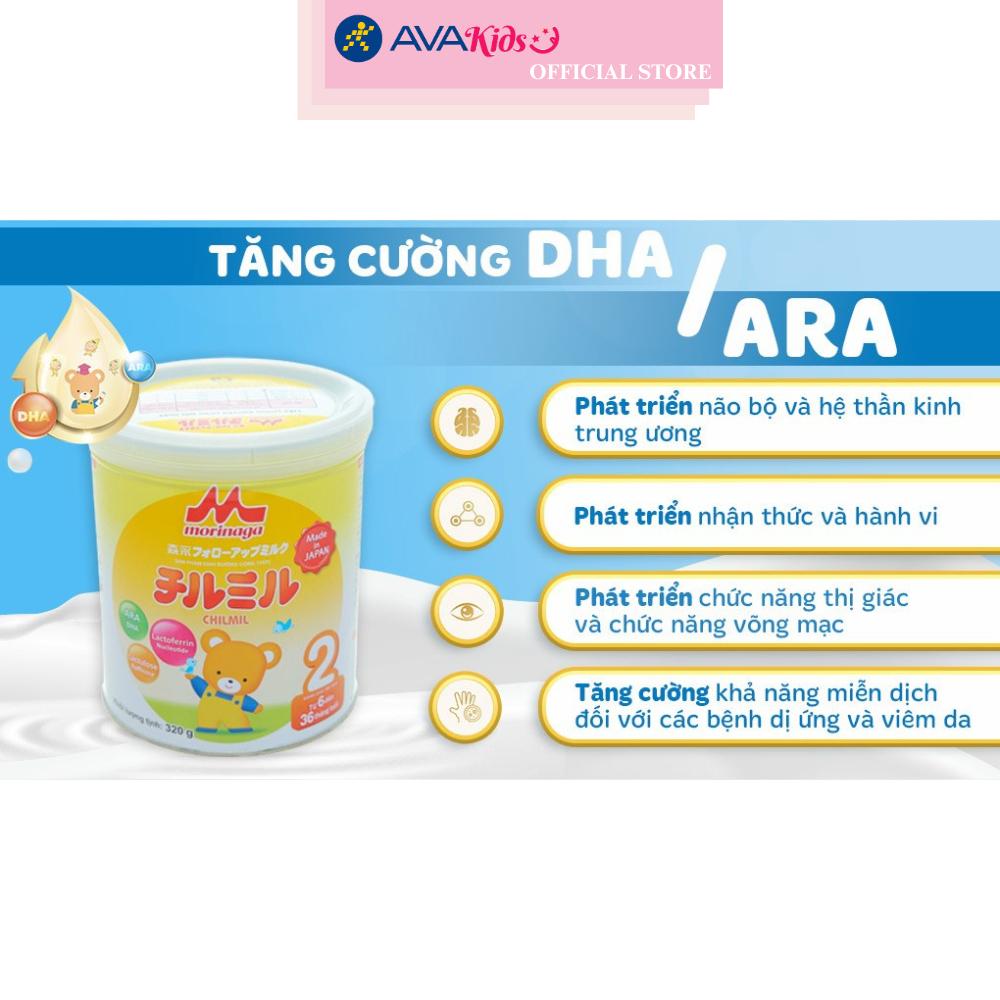 Sữa bột Morinaga Chilmil số 2 320g (6 - 36 tháng)