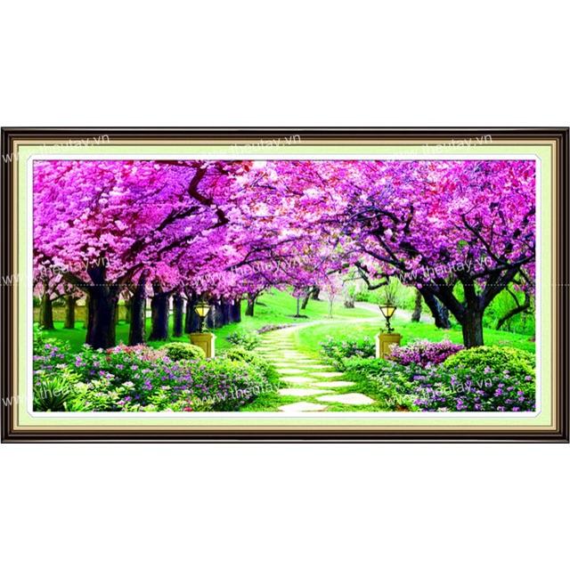 Tranh đính đá cây tình yêu ,kt 120x65 cm ; 160x75 cm; 200x95 cm