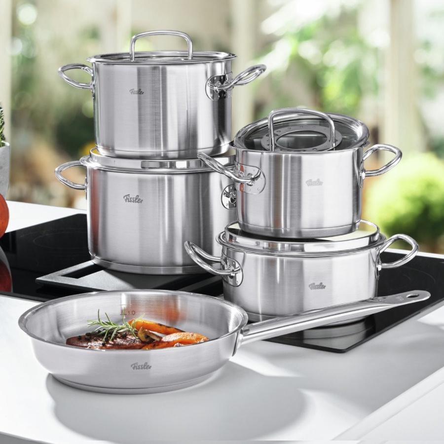 Bộ Nồi Fissler Original Profi Collection 5 Món Chất Liệu Thép Không Gỉ - Hàng Nhập Khẩu