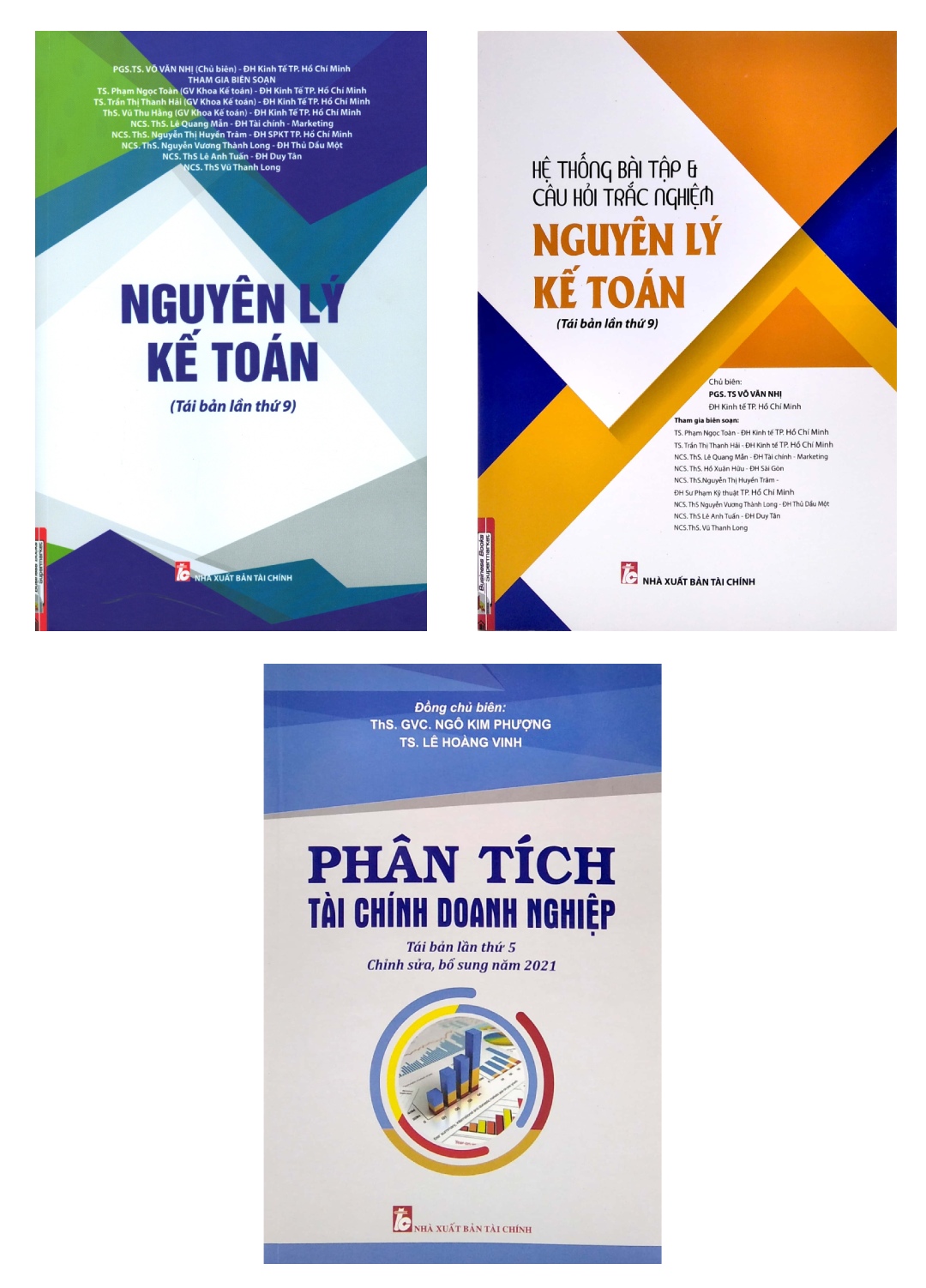 Combo Nguyên Lý Kế Toán + Hệ Thống Bài Tập &amp; Câu Hỏi Trắc Nghiệm Nguyên Lý Kế Toán + Phân Tích Tài Chính Doanh Nghiệp (Bộ 3 Cuốn) _KT