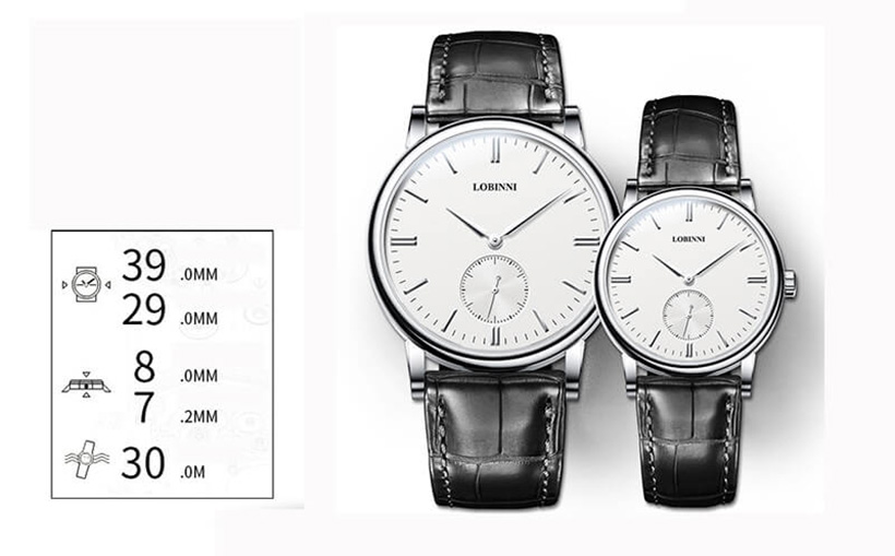 Đồng hồ đôi chính hãng Lobinni L3014-3