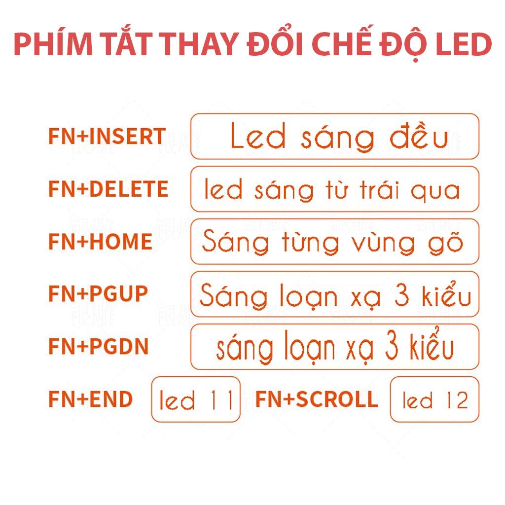 Bàn phím cơ Coputa Bàn phím máy tính laptop Full LED có dây K300