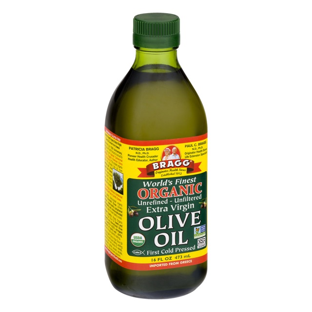 Dầu Olive Ép Lạnh Hữu Cơ Bragg 473ml - Extra Virgin Olive Bragg 473ml