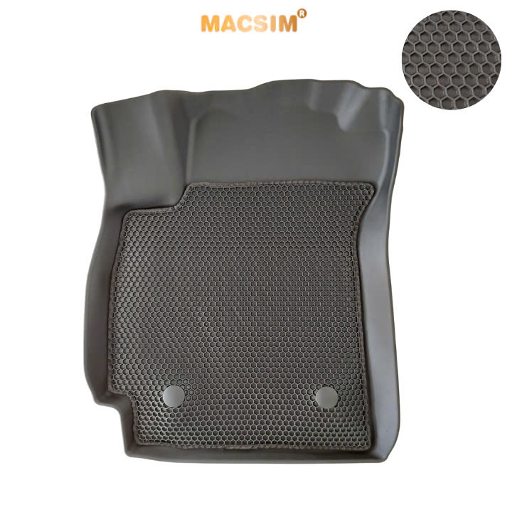 Thảm 2 lớp (sd3) dạng lưới lục giác Hyundai Elantra 2023+ (đen) bề mặt cao su siêu sạch nhãn hiệu Macsim