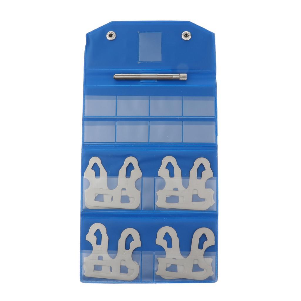 8pieces 9/32-1/2 inch Radius Gauge Set Machinist Inspection Measuring Tool Hardness
