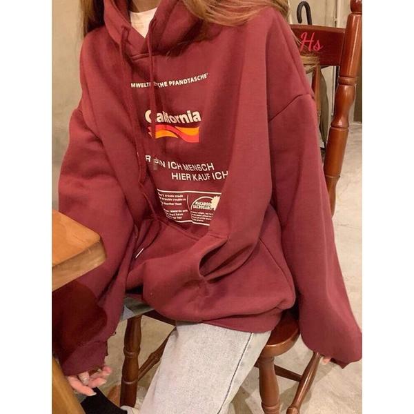 Áo Nỉ Nam Nữ Hoodie Unisex Califfo 2 Màu dưới 70kg - Dáng Rộng Kèm Mũ Túi Trước G080 - Zeni69 Store