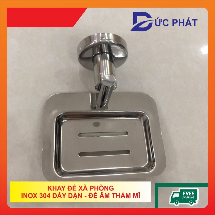 Giá để xà phòng, kệ để xà phòng inox 304 dày dặn, kèm đinh vít