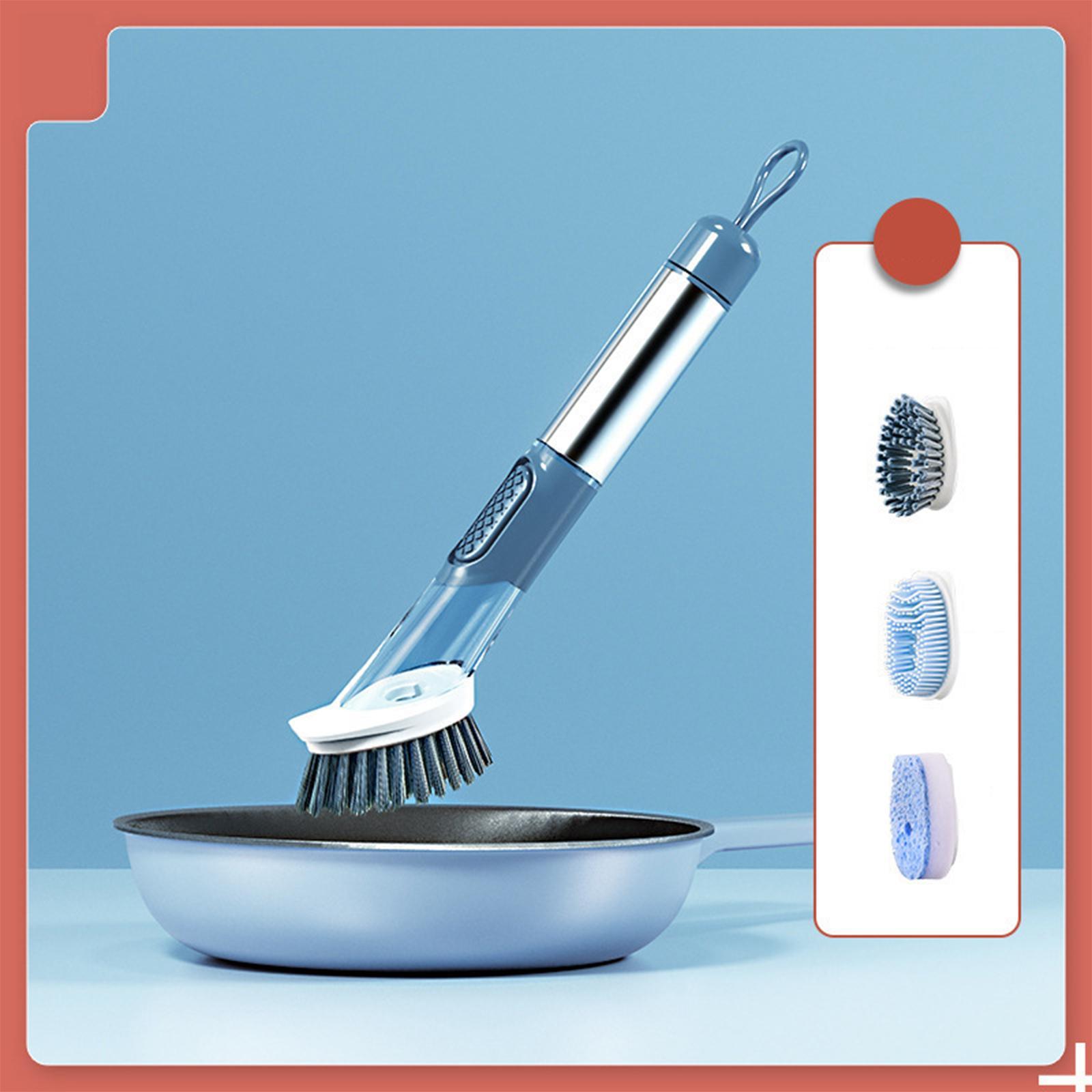 3in1 Washing up Soap Dispensing Dish Cleaning Brush Dish Washing for Kitchen