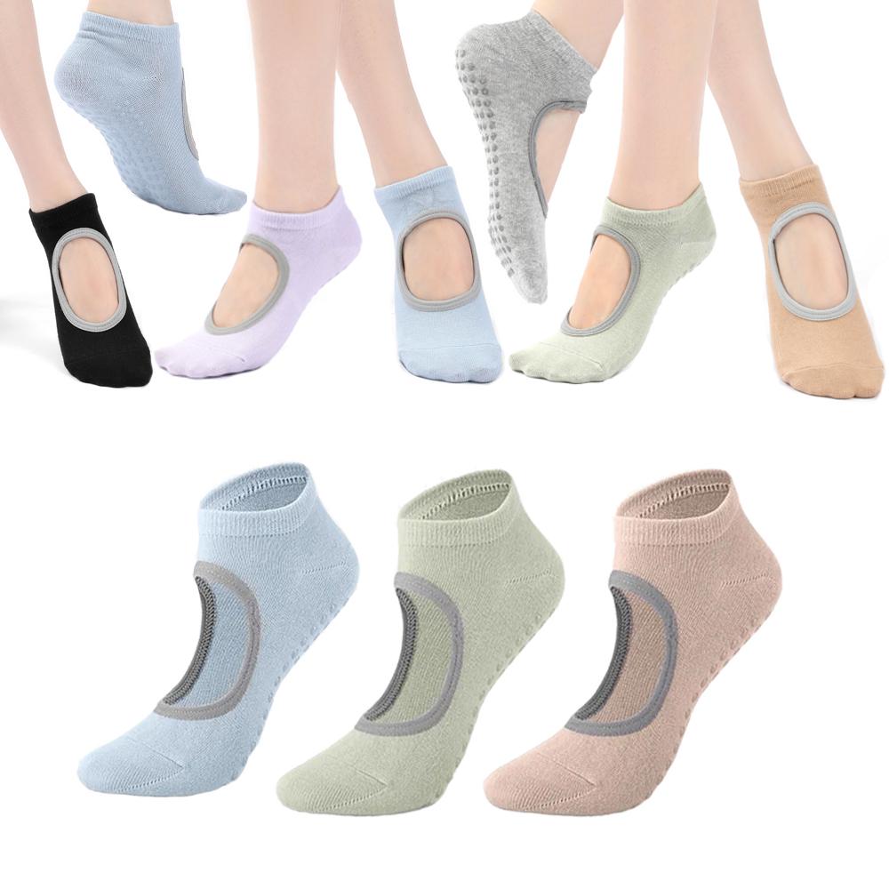 Vớ Yoga cho phụ nữ không bị trượt chống trượt Color: B-Black Size: EUR 35-40 US 4.5-8.5