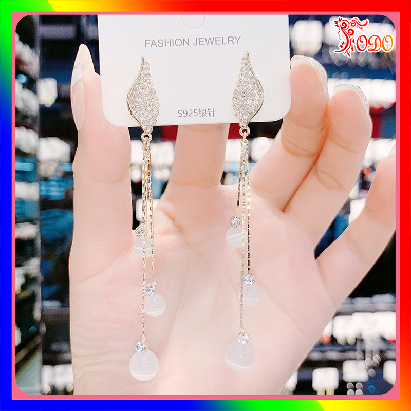 Bông tai nữ thời trang kiểu dáng sành điệu phong cách đơn giản thích hợp đi đám cưới BSTKD - [Thời Trang ToDo]