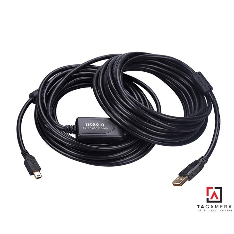 Dây Cáp USB 2.0 To Mini-B 5-Pin - Chụp Ảnh Flatlay Bằng Liveview - Dài 10m