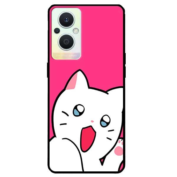 Ốp lưng dành cho Oppo Reno7 Z 5G / A96 5G / OnePlus Nord N20 5G - Mèo Trắng Dễ Thương