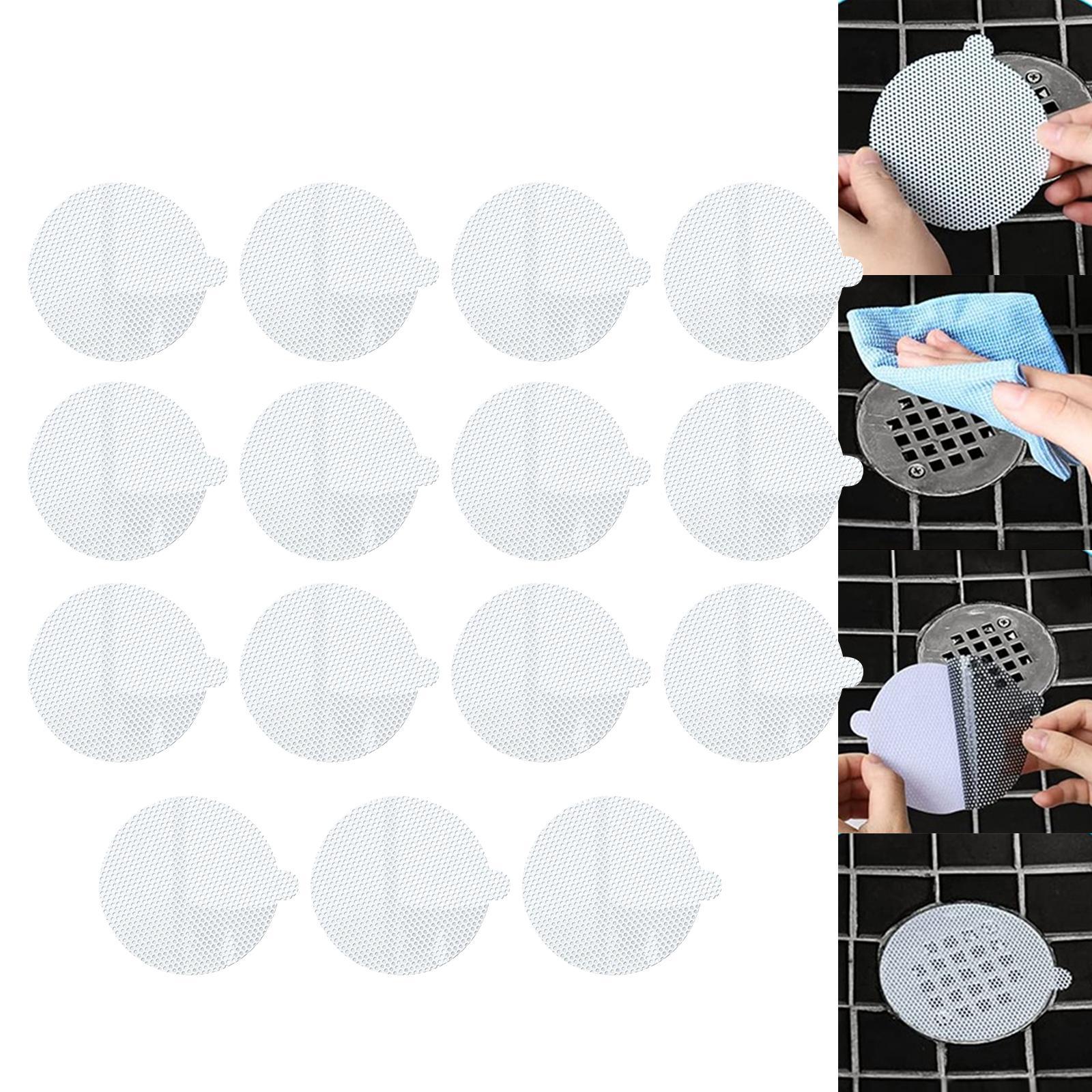 15Pcs Disposable Shower Drain Catcher Cover Strainers for Kitchen Drain