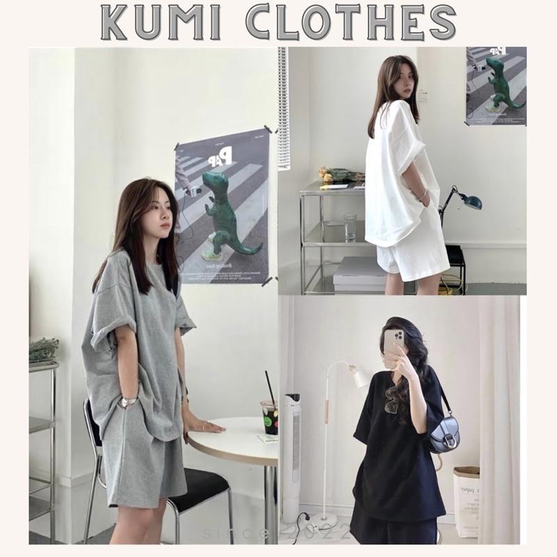 Bộ đùi nữ Set đồ nữ tổ ong bộ quần short đùi áo form rộng tay lỡ, sooc phông mặc ở nhà