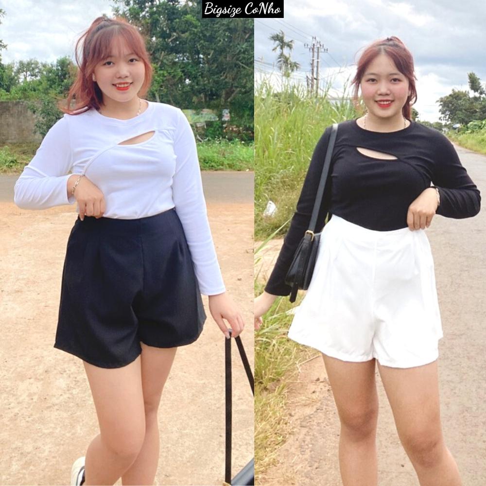 Combo 2 quần đùi xếp ly bigsize nữ QDXL