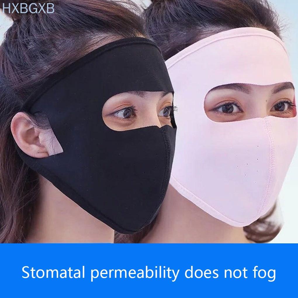 Women Ice Silk Face Mask UV Protection Outdoor Riding Dust-proof Breathable Windproof Face Cover