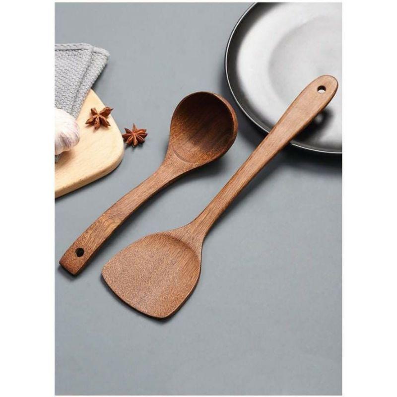 Xẻng xào, xẻng rán cán dài, muỗi múc canh gỗ, muỗi xới cơm bằng gỗ