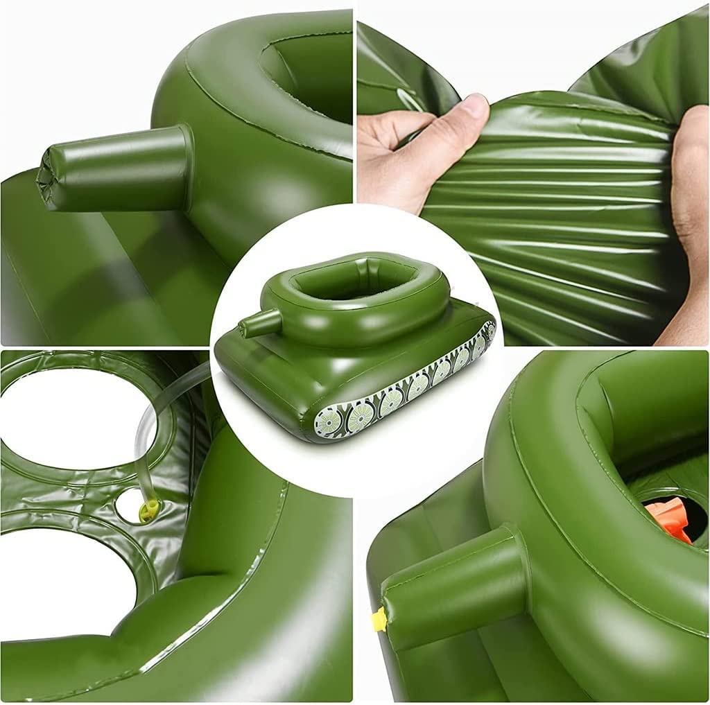Phao bơi mô hình xe tăng, trò chơi dưới nước mùa hè Pool Inflatable Tank Swimming Ring Toy