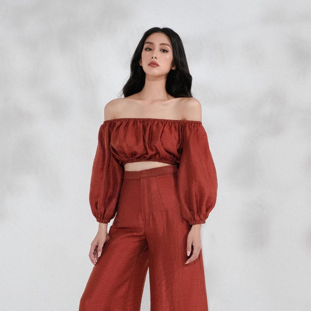 Hình ảnh Áo Croptop Tay Bồng 2NDDATE TOP028FR