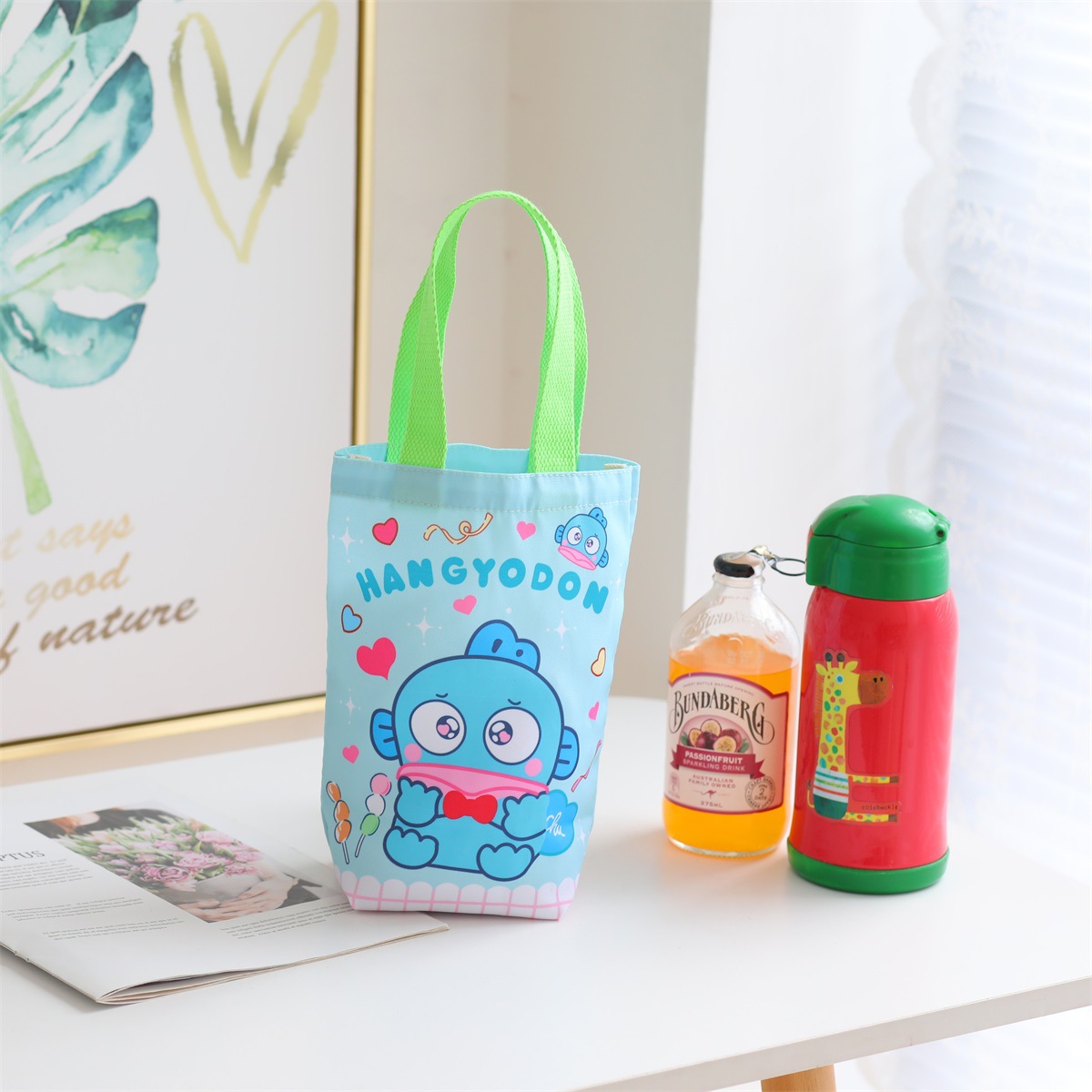Túi Vải Đựng Bình Nước,Đựng Bình Giữ Nhiệt Ly Nước,Xách Ly Tiện Gọn Chất Liệu Bền Bỉ Họa Tiết Dễ Thương Mẫu Mới