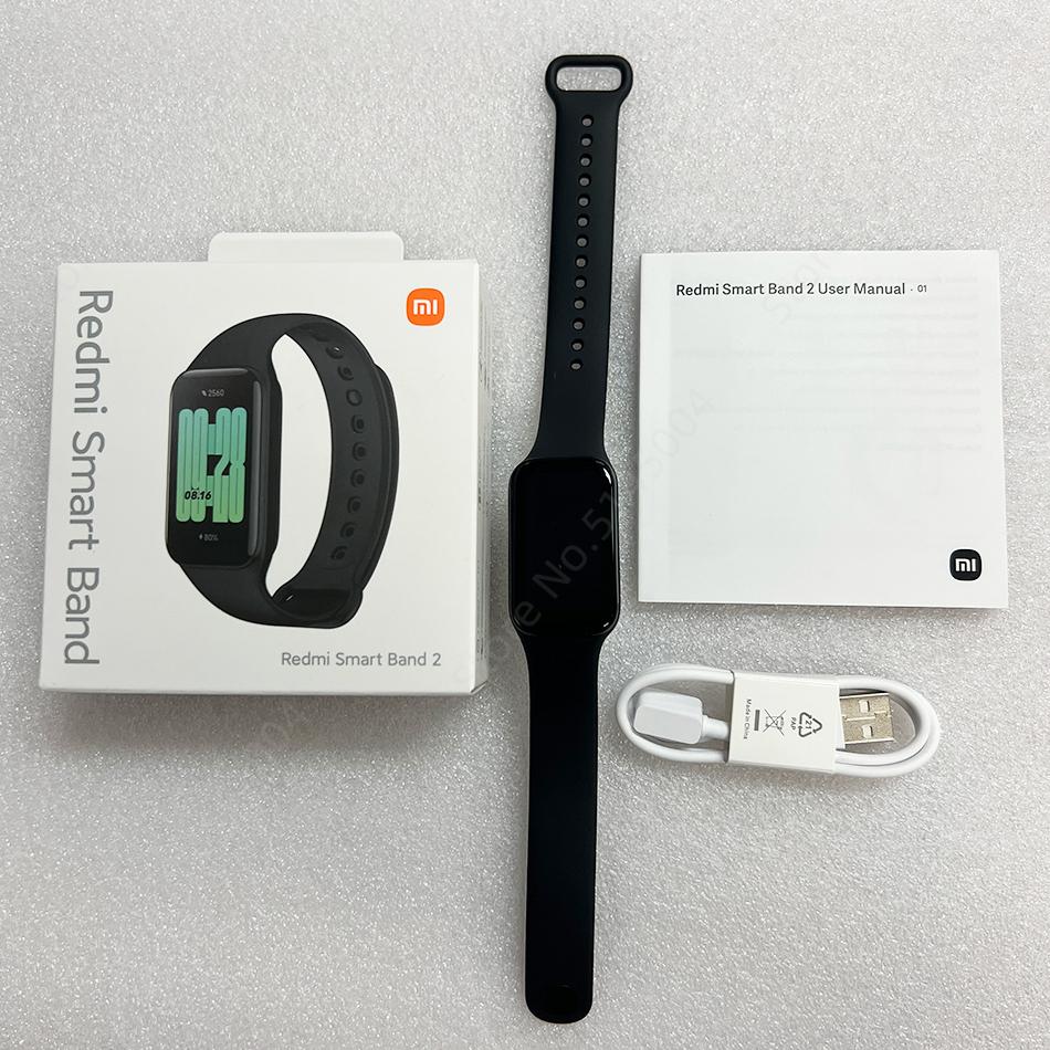Phiên bản toàn cầu Xiaomi Redmi Band 2 Vòng đeo tay thông minh 1.47 "Màn hình lớn Oxygen Nhịp tim Bluetooth Mi Band Miband 2 Vòng tay