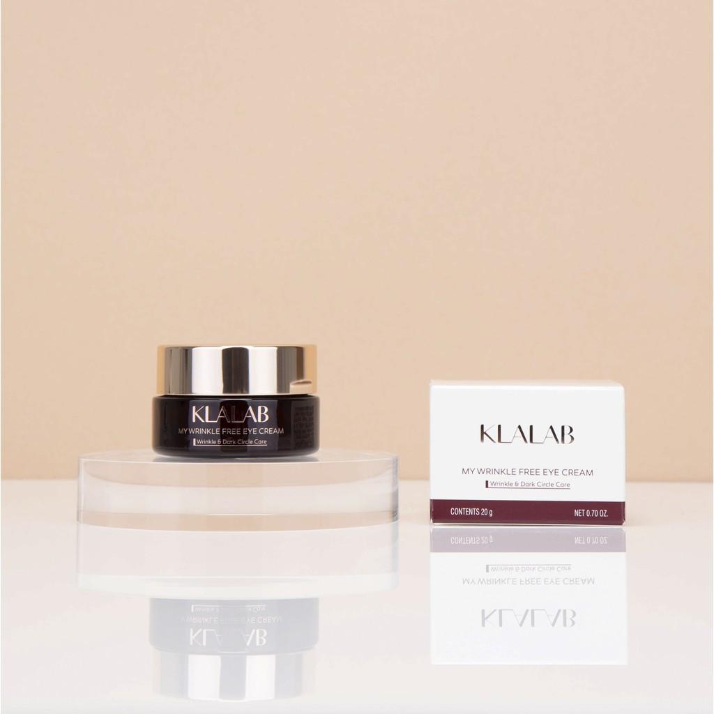 Kem dưỡng da vùng mắt KLALAB Wrinkle Free Eyes Cream cải thiện nếp nhăn &amp; làm sáng mịn da 20 gr