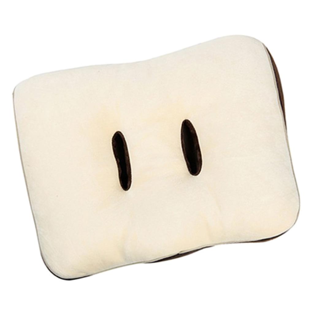 Memory Foam Seat Cushion Office Chair Pillow Relief Back 41x31x9cm Beige