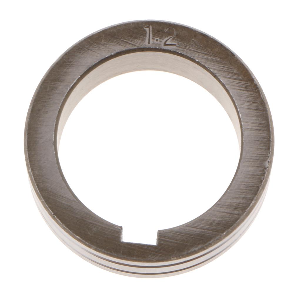 Steel Welder Wire Feed Drive Roller Roll Parts Smooth-Groove 1.0-1.2 Silver