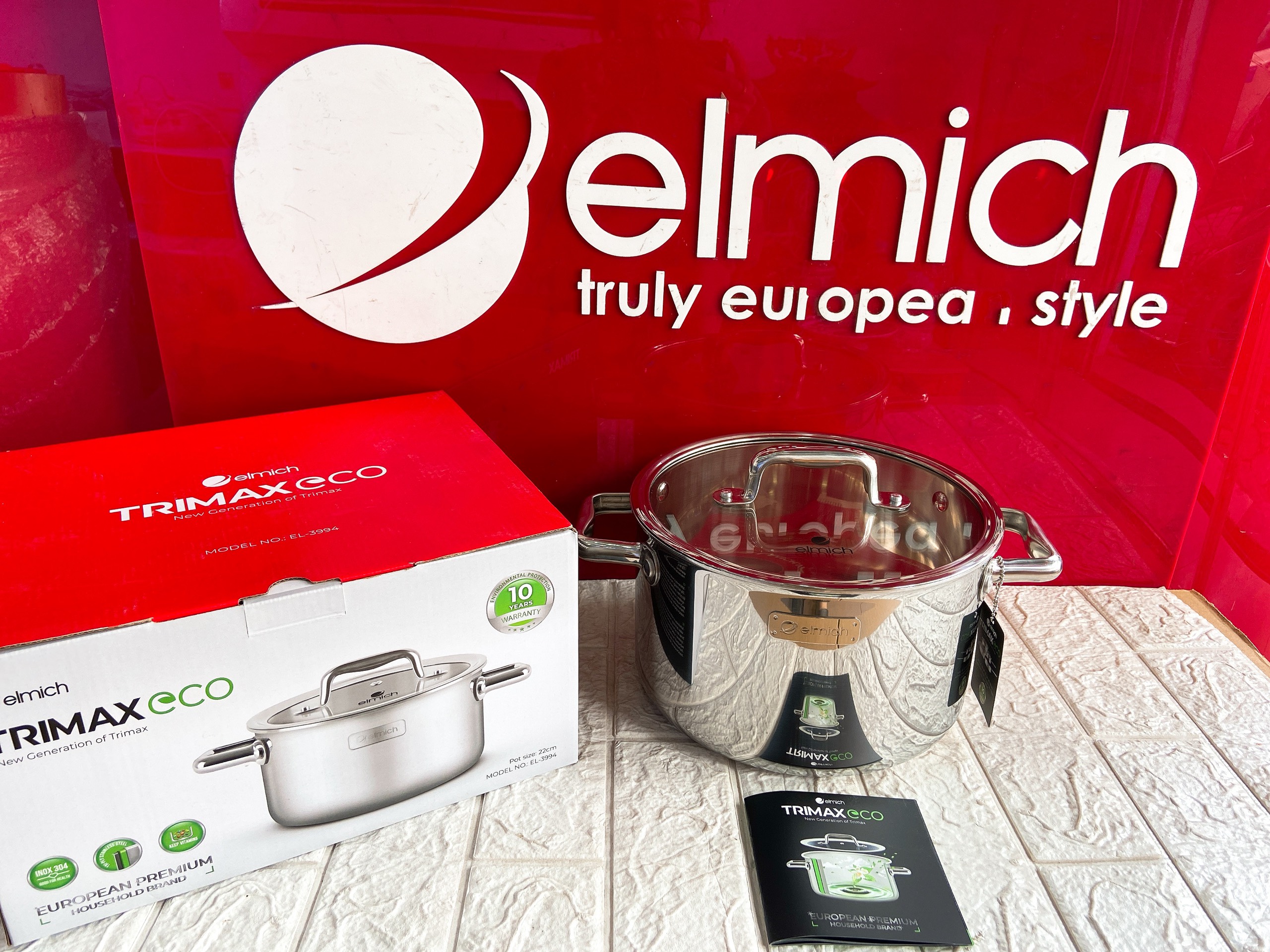 Nồi inox liền khối Elmich Trimax ECO EL-3994 size 22cm